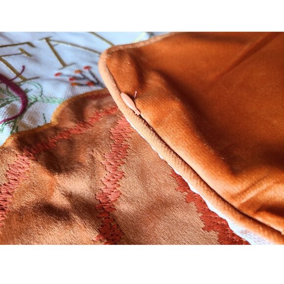 Pumpkin Pillow Cover Fall Decor Thanksgiving Cottage Farmhouse Throw Case Accent - Picture 10 of 11